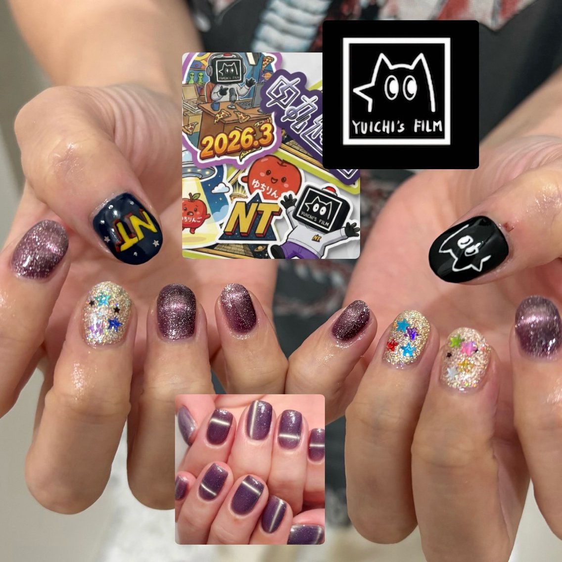 ネイル マグネットネイル メンズネイル ニュアンスネイル ワンカラーネイル シンプルネイル ハンドネイル あいり┊︎金山┊︎ 個性派・POPネイルのネイルデザイン