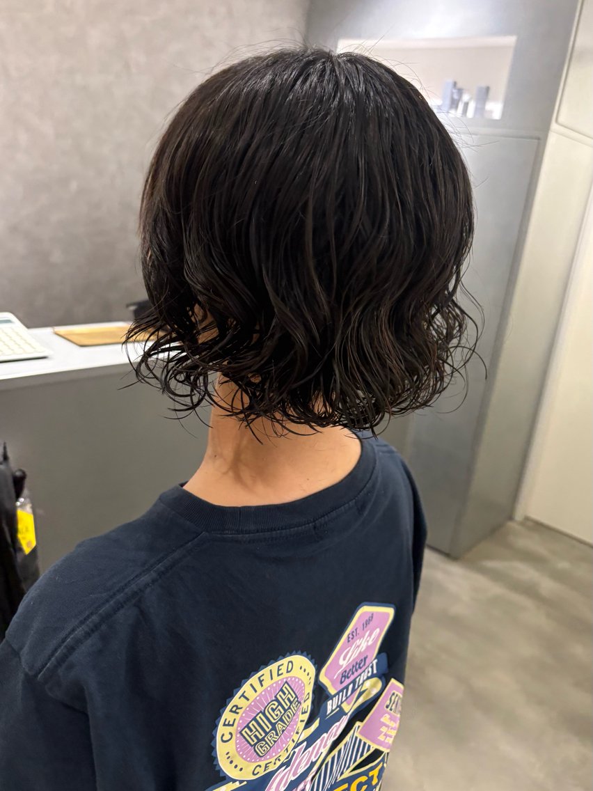 ショート ボブ パーマ パーマモデル募集🍀 新宿エリア✨ゆめのヘアスタイル