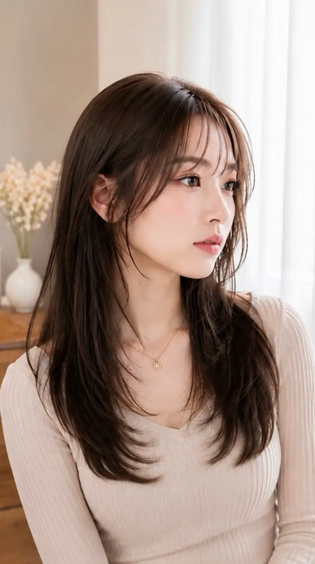 ロング カット ヘアカラー トリートメント Garden 浅草蔵前のヘアスタイル