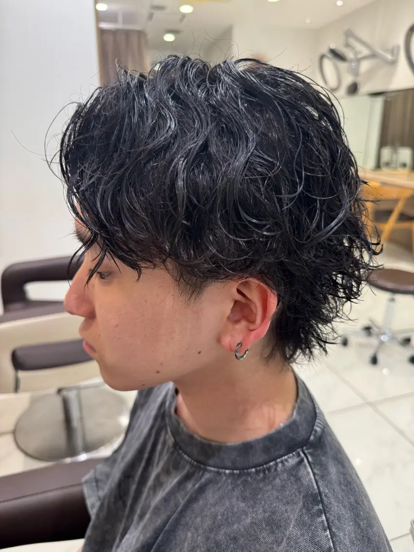 ショート パーマ メンズ メンズパーマ特化/ メッシュ/薫/店長のヘアスタイル