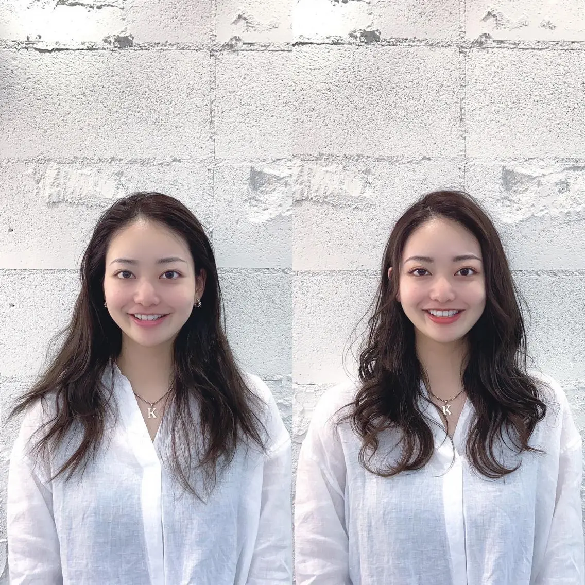 セミロング 韓国カットパーマ✂︎ Toshiのヘアスタイル