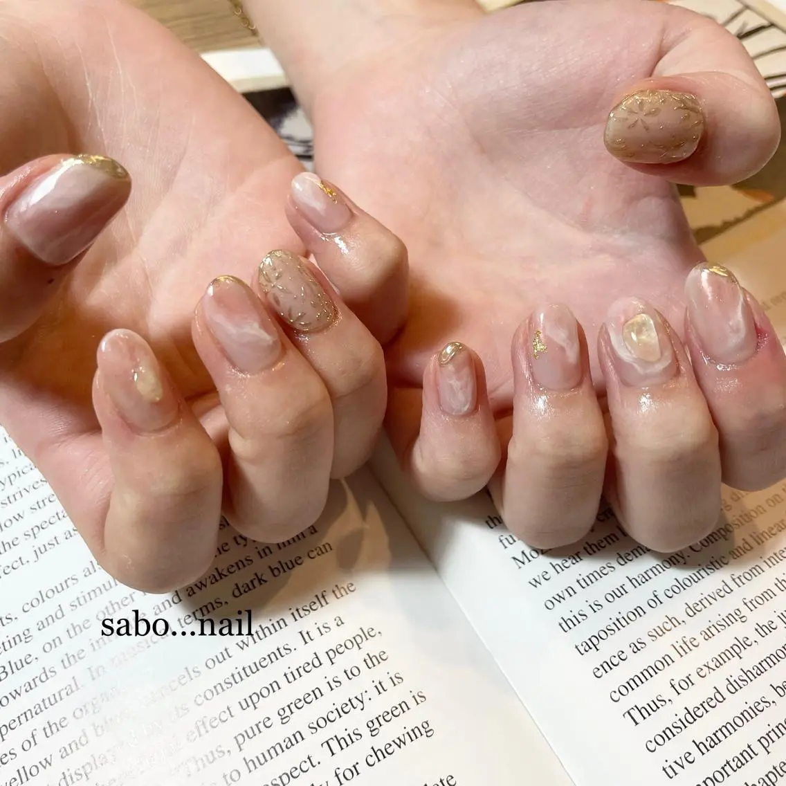ネイル ハンドネイル sabo... nailのネイルデザイン