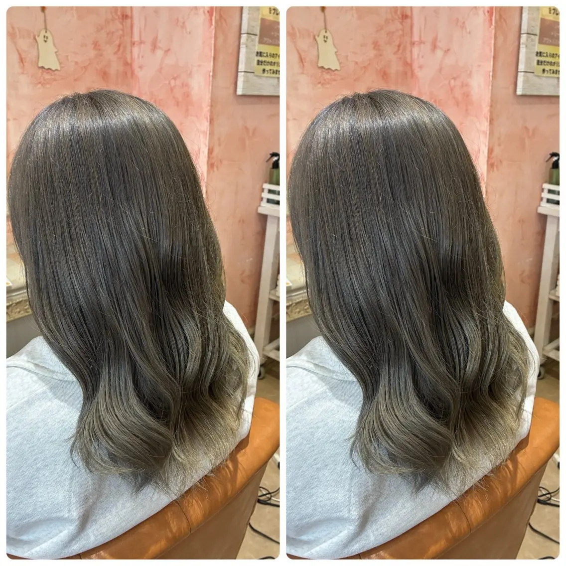 ミディアム カラー ヘアカラー おおやま たくみのヘアスタイル