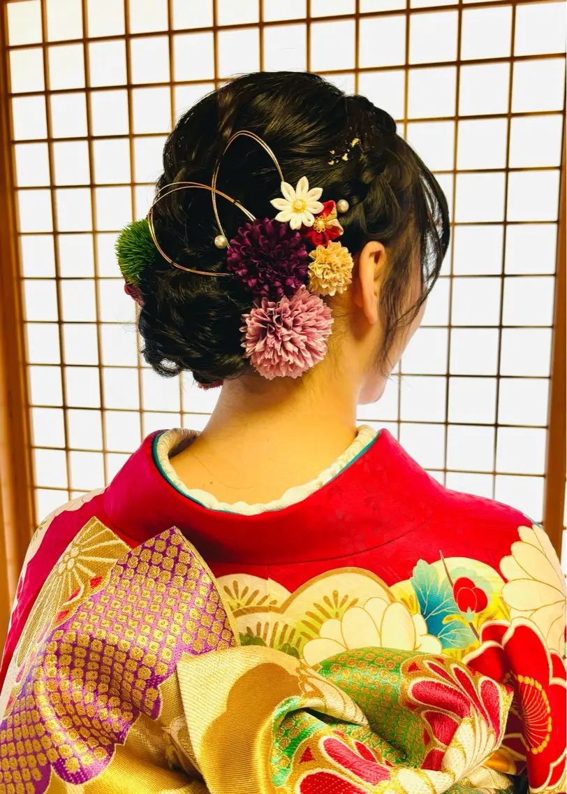 早朝受付可🌸【着物着付け】&【ヘアセット】13200円〜(袴/振袖/訪問着)池袋成人式前撮り結婚式七五三お宮参りの写真