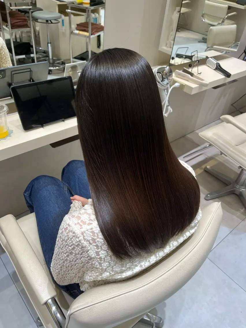 ロング 縮毛矯正 k-two 関 七海のヘアスタイル