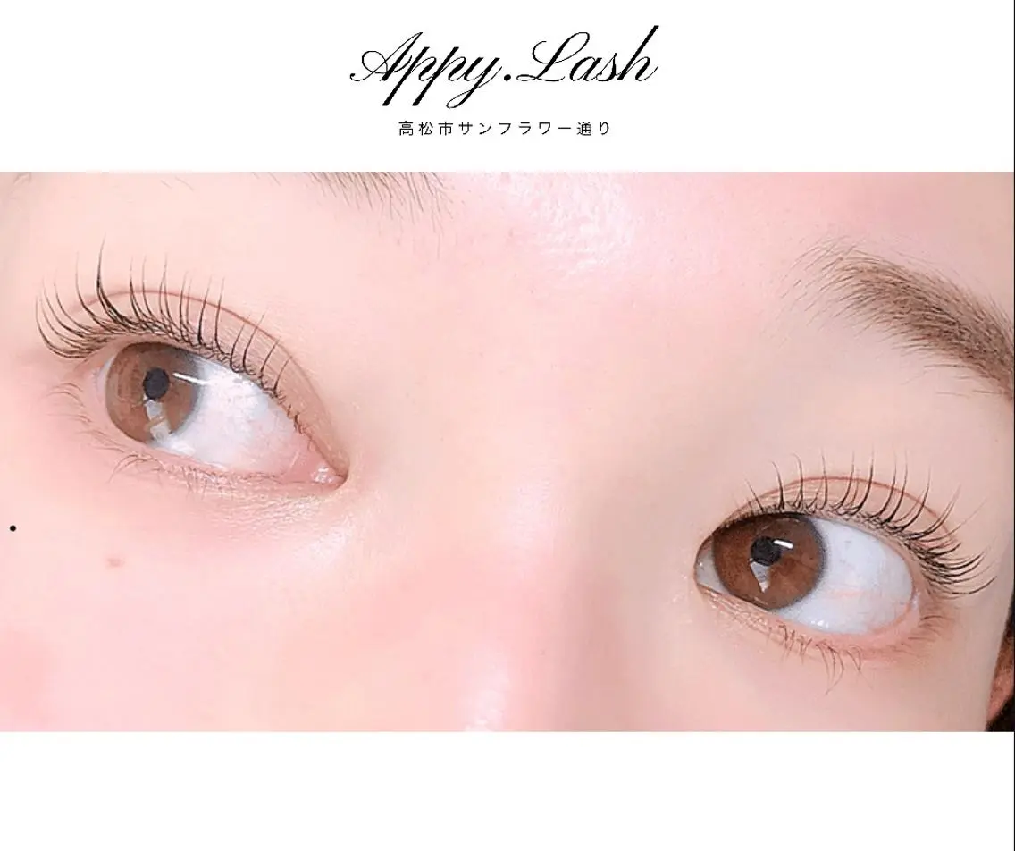 マツエク・マツパ フラットラッシュ パリジェンヌラッシュリフト まつげパーマ 一重×まつ毛パーマ まつげと眉の専門店 Appy.Lashのマツエク・マツパデザイン