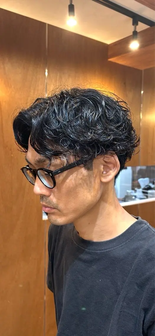 パーマ メンズ メンズパーマ カット パーマ ルキヤ/ elima横浜西口のヘアスタイル
