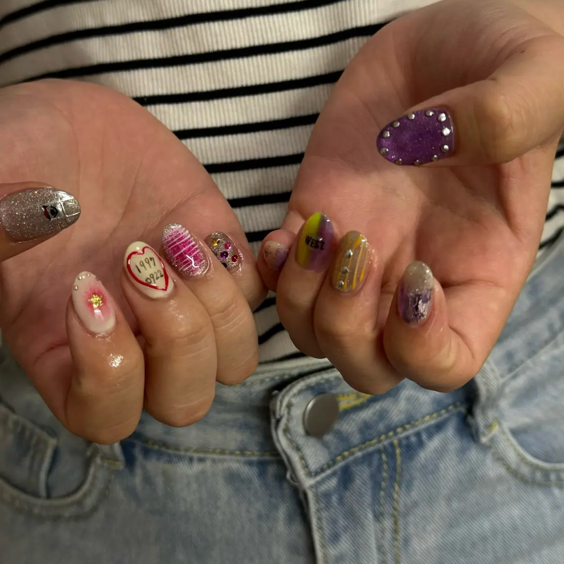 ネイル フットネイル マグネットネイル ミラーネイル ニュアンスネイル ワンカラーネイル jeu nail.のネイルデザイン