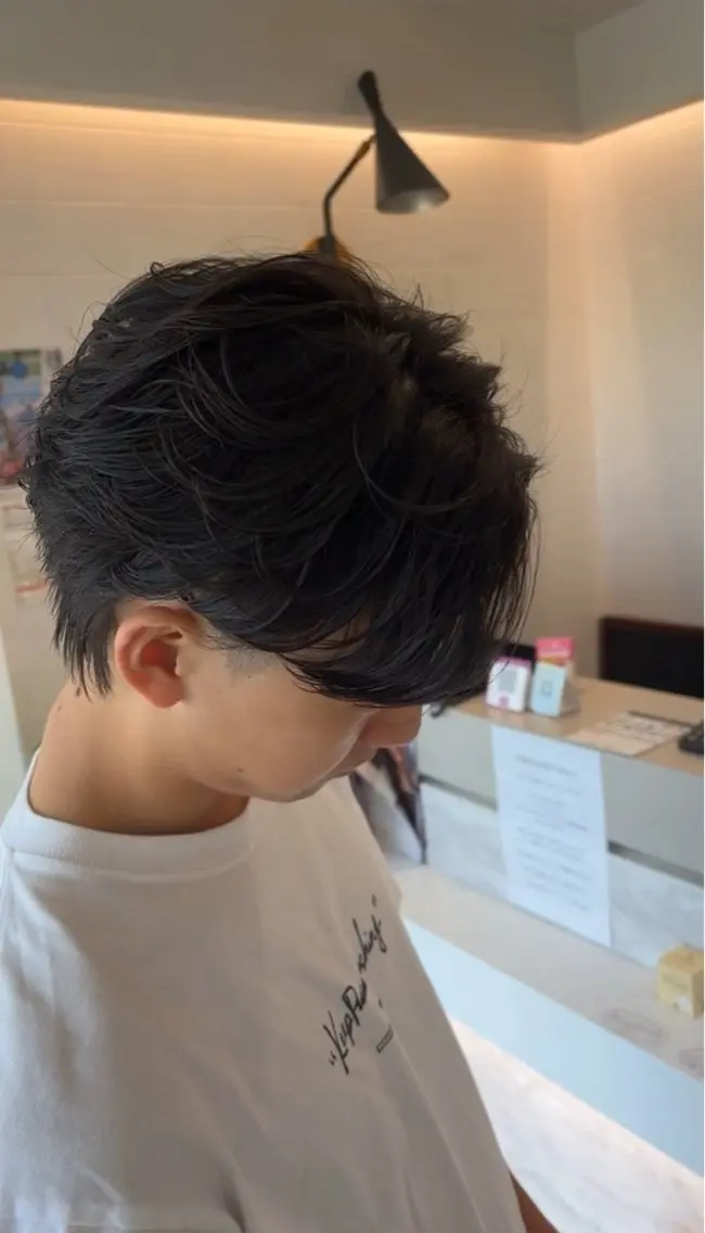 パーマ メンズ メンズパーマ 米谷 理玖のヘアスタイル