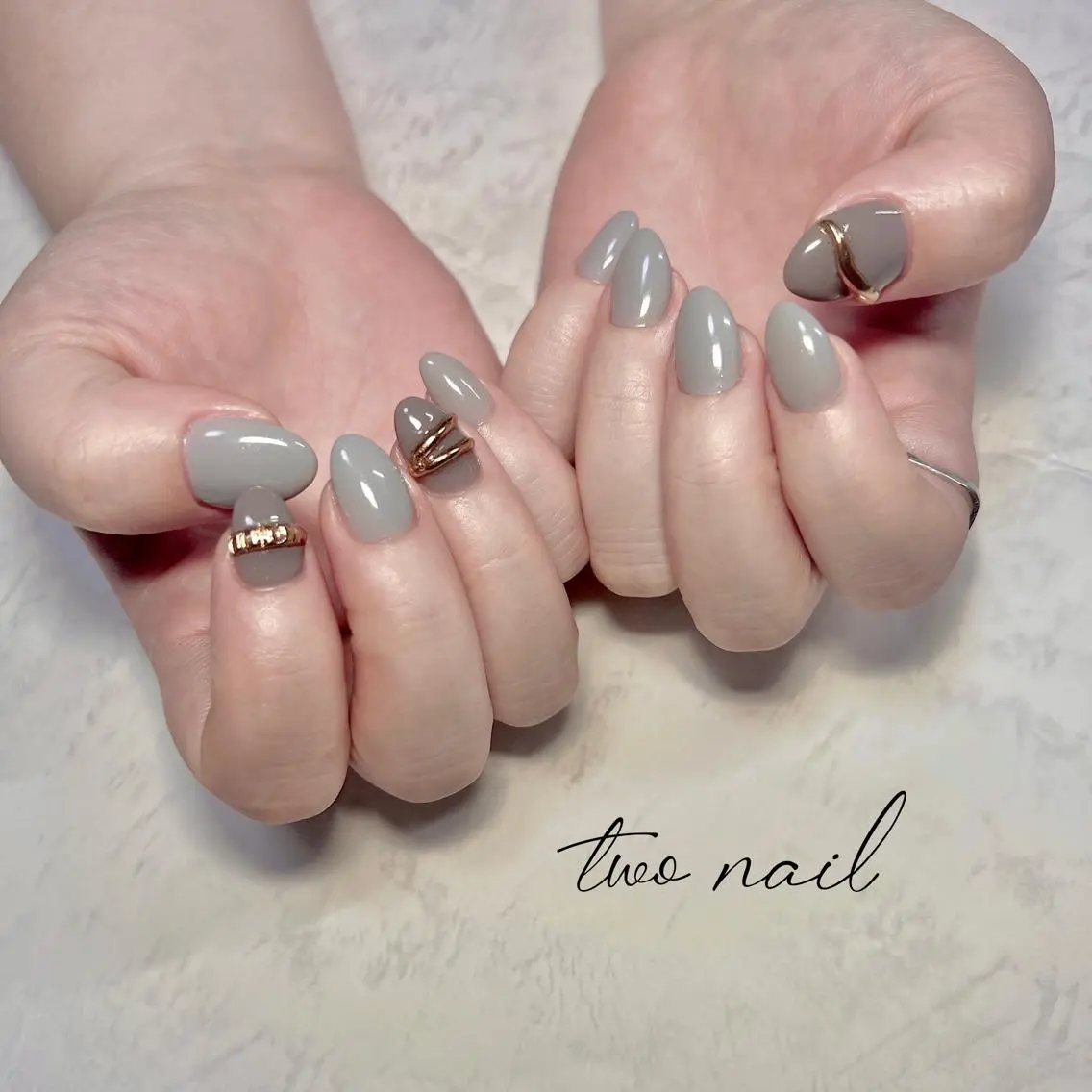 ネイル アートネイル フットネイル ハート ニュアンスネイル オフィスネイル two nailのネイルデザイン