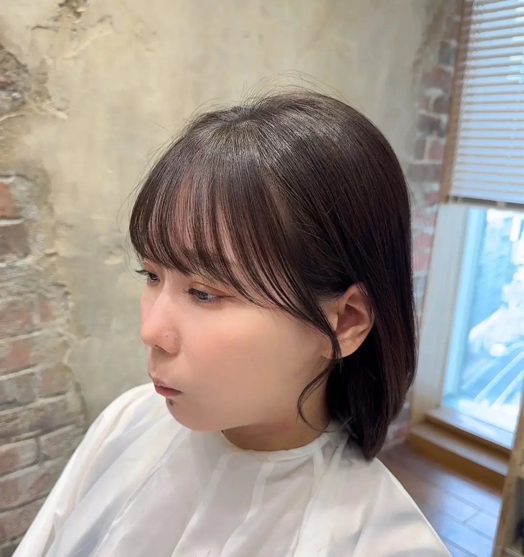 カット ヘアカラー トリートメント 銀座/レイヤー 顔周りカット溝手優太のヘアスタイル