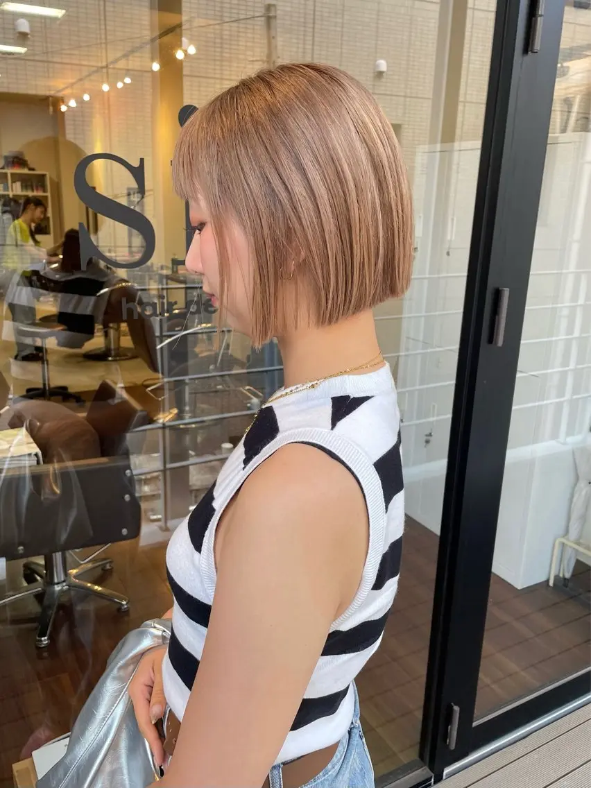ケアブリーチ＋カラー＋トリートメントの写真
