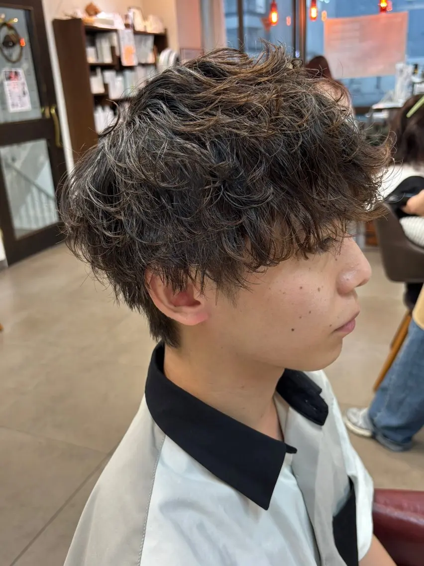 パーマ メンズ カット パーマ 松戸で大人メンズ パーマ　Futabaのヘアスタイル