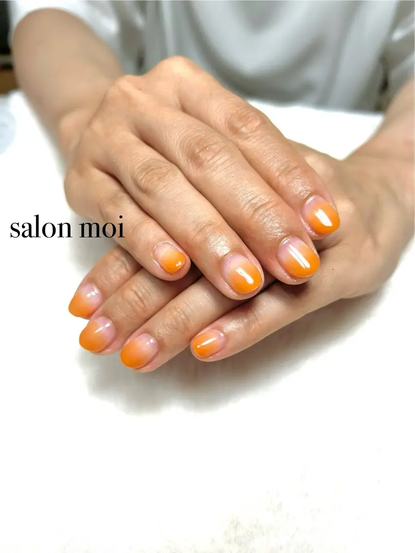 ネイル グラデーション ハンドネイル salon moiのマツエク・マツパデザイン