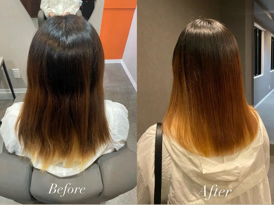 ロング パーマ ストレートパーマ カット 縮毛矯正 宇野 颯太のヘアスタイル