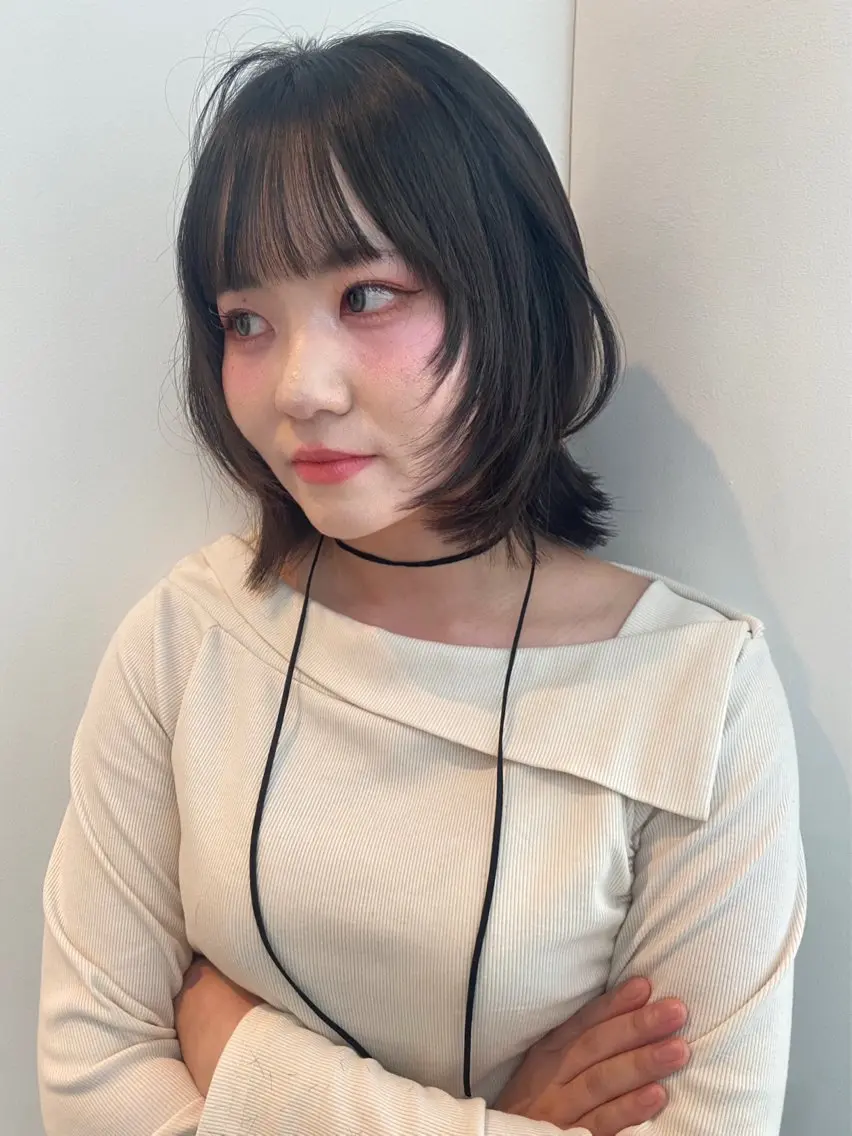 ミディアム カラー カット トリートメント mai / linoah˚✧のヘアスタイル