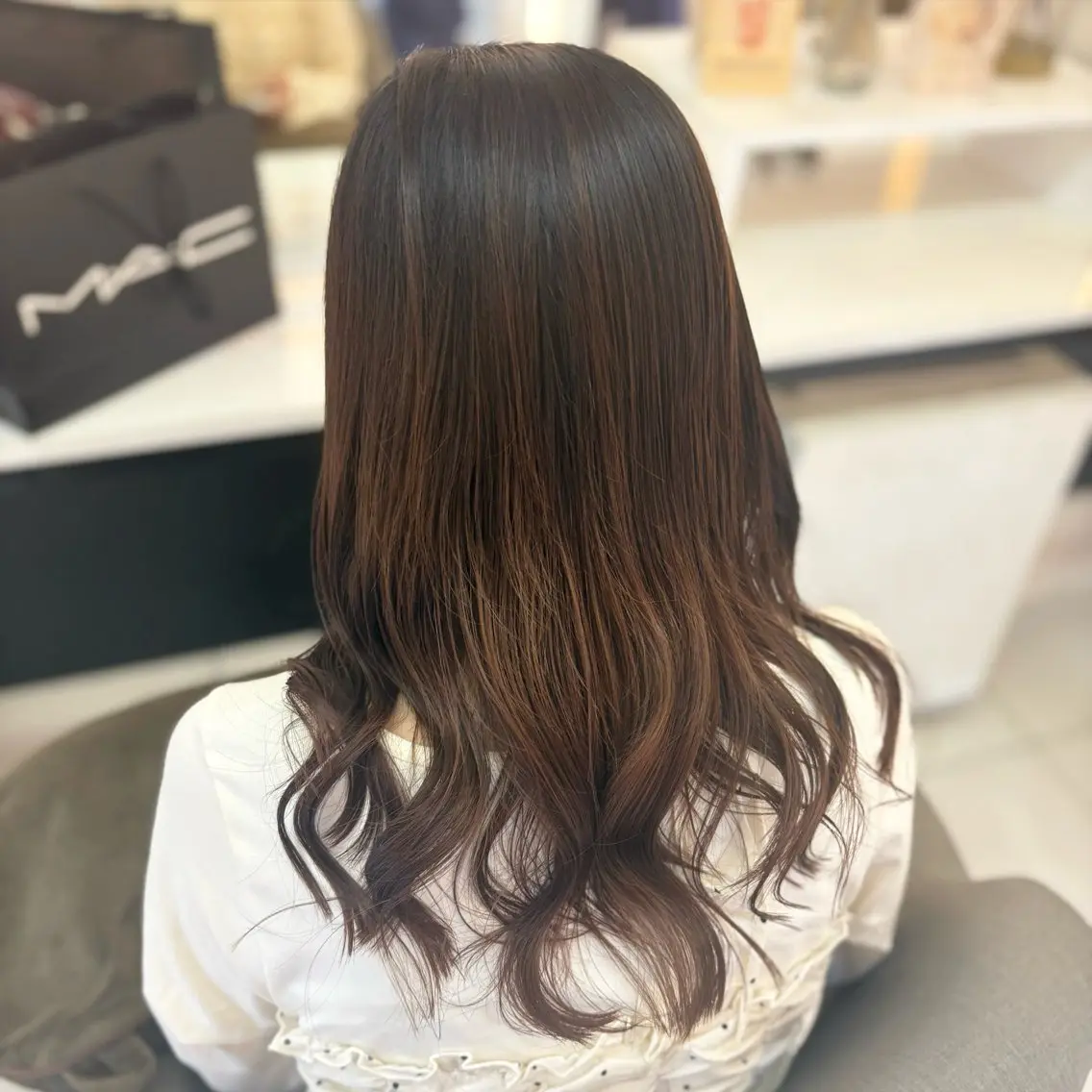 セミロング トリートメント かわいい暖色⋮ カラーななみ🧡のヘアスタイル