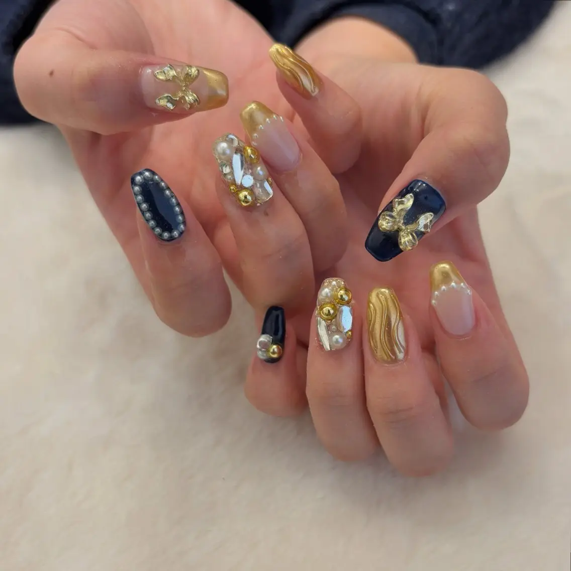 ネイル ハンドネイル Sea  nail by emaのネイルデザイン