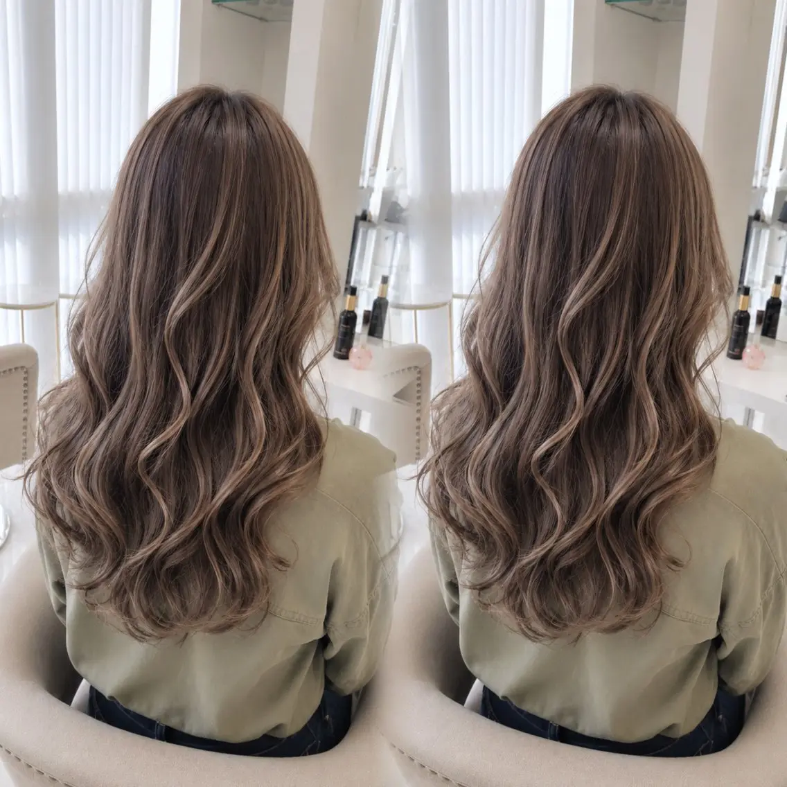 セミロング カット ヘアカラー オーダーメイド施術 SHUTO名駅4分のヘアスタイル