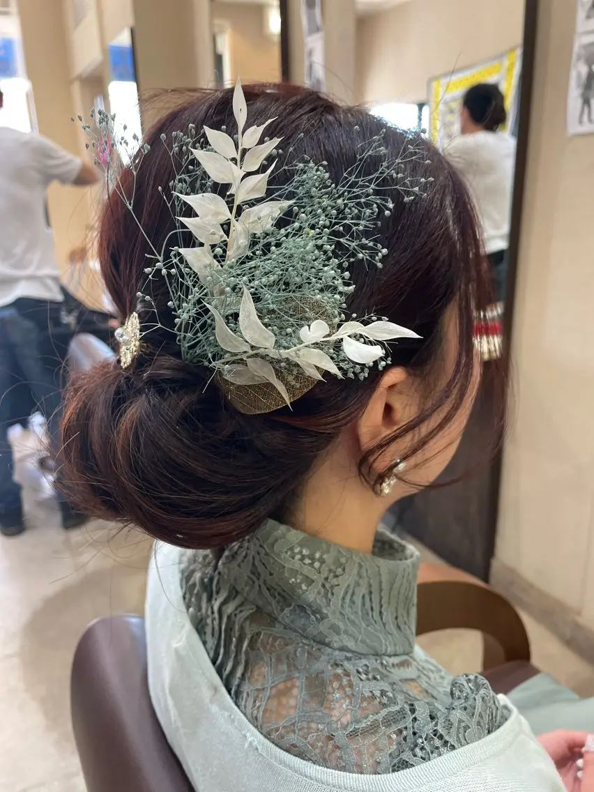 ヘアアレンジ 結婚式・ブライダル ヘアセット カラー/フリーランス 鈴木 亜紀子のヘアスタイル
