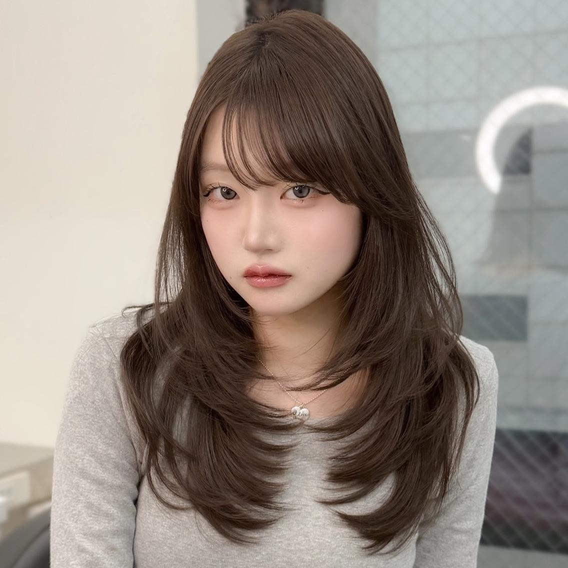 カラー カット ヘアカラー トリートメント ヘッドスパ ヘアセット 透明感赤み消し🌿 垢抜けカラー/渋谷のヘアスタイル