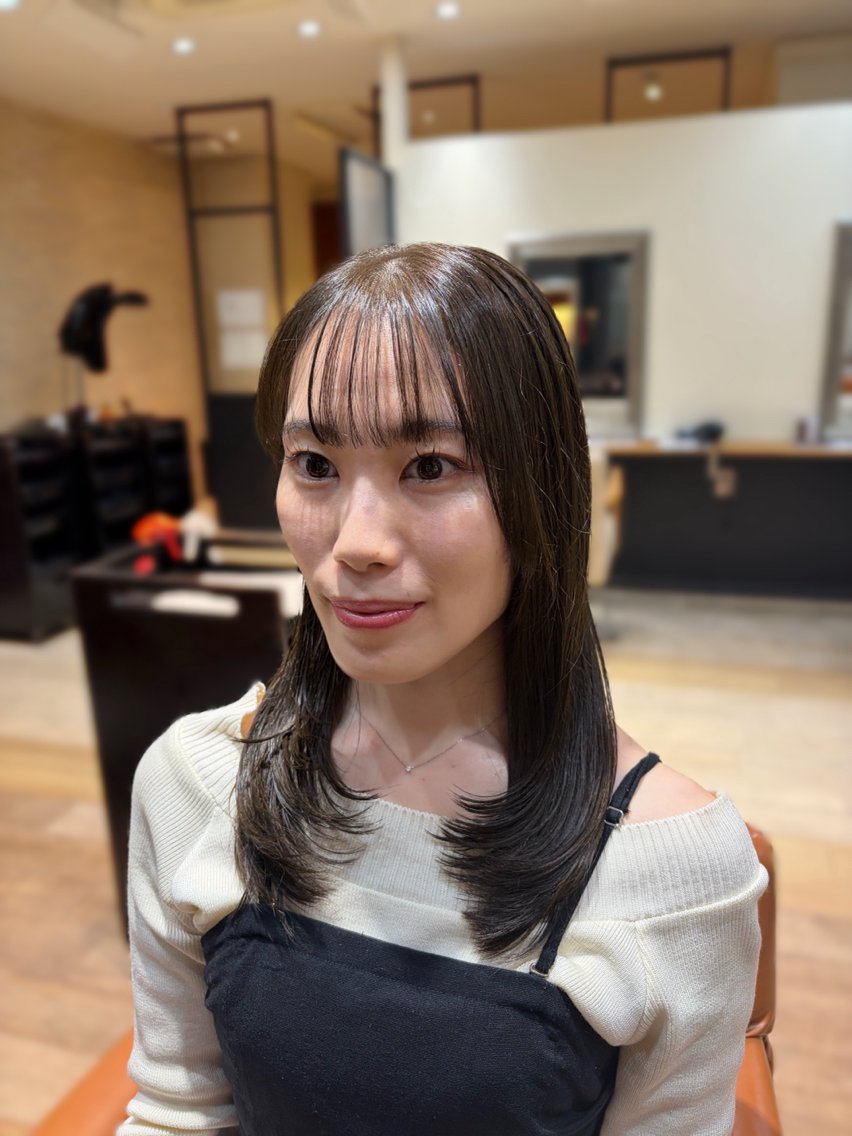セミロング カット ヘアカラー トリートメント みゆ/ スタイリスト🎀のヘアスタイル