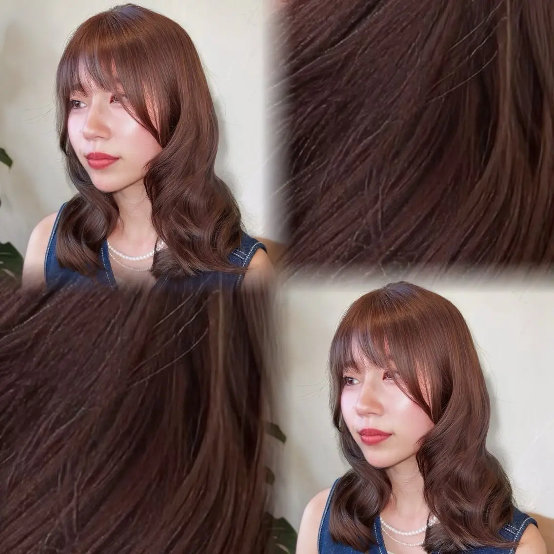 ミディアム カット ヘアカラー 透明感カラー×レイヤ ー🧊横田 冴のヘアスタイル