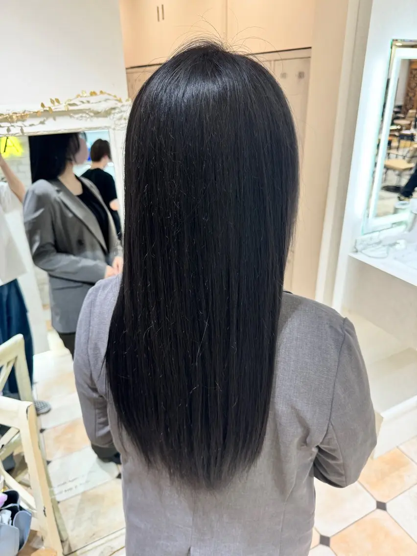 ロング カラー 新宿/透明感カラー/ 髪質改善/早野大空のヘアスタイル