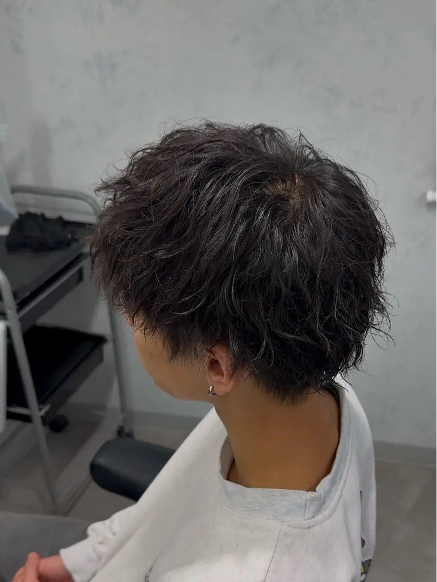 ショート カット パーマ 高橋 昂大のヘアスタイル