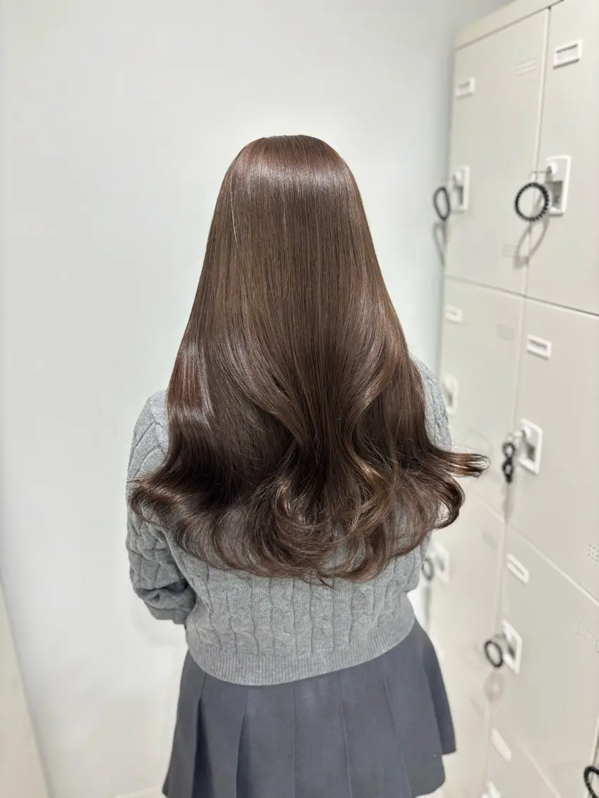 カラー ヘアカラー 暖色✖️韓国ヘア 🥀SAHO🥀のヘアスタイル
