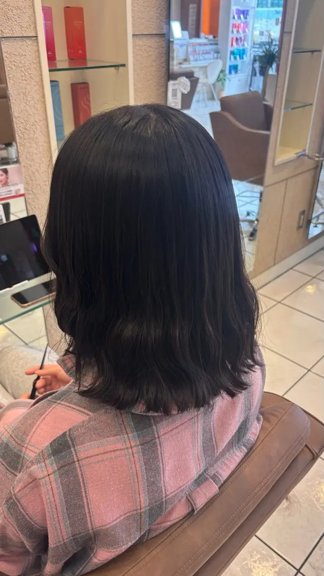 セミロング ヘアアレンジ 艶カラー  髪質改善 🍓苺奈のヘアスタイル