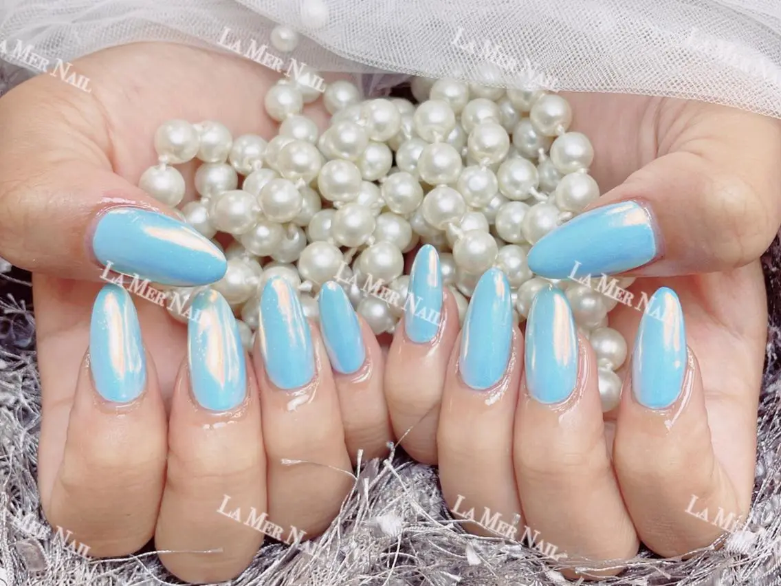 💅初回ソフトジェルオフ無料 🌈ミラー・オローラ・ユニコンワンカラー💝ベースカラー付き💝の写真
