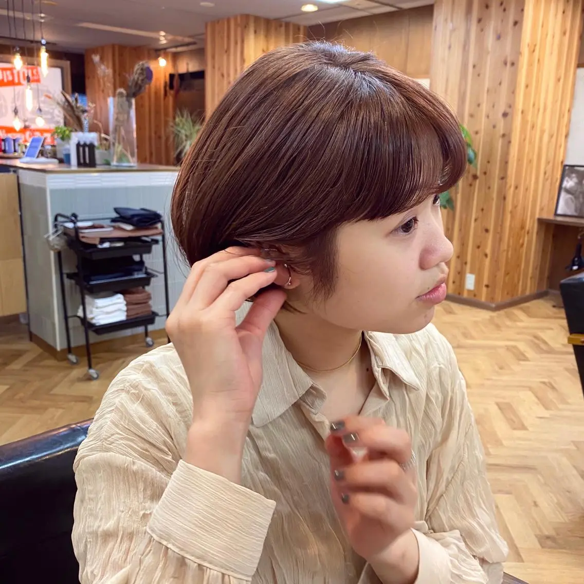 ショート 前川 朋香のヘアスタイル