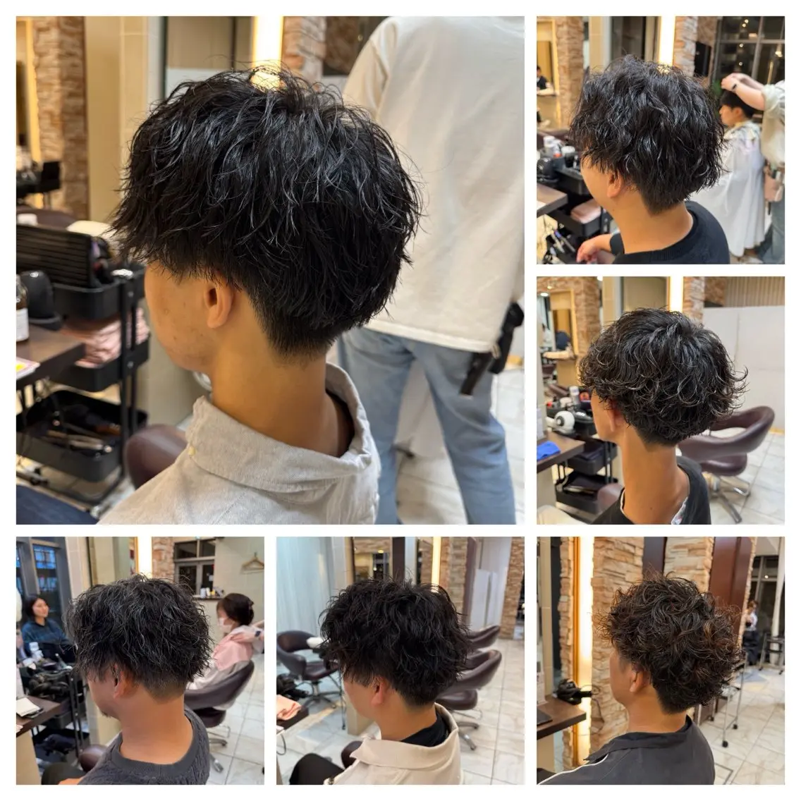 パーマ メンズ カット パーマ ⭐️メンズパーマ /カラー宮野翔のヘアスタイル