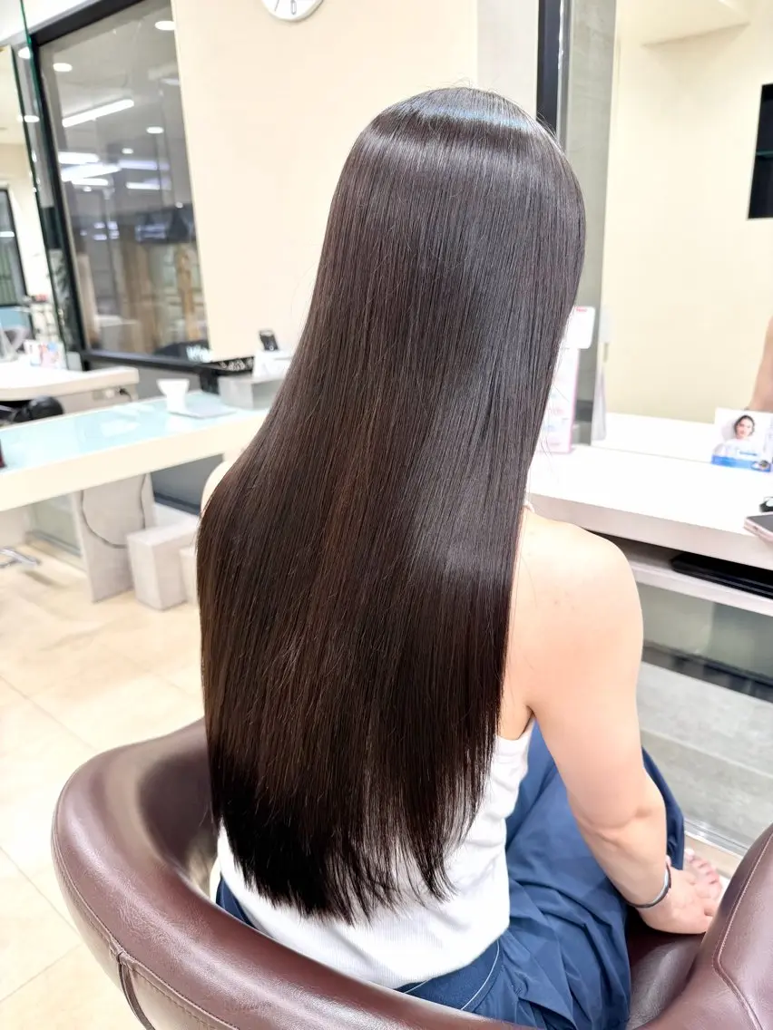 ロング 髪質改善 カット 【縮毛矯正/髪質改善 /ケアカラー】十場のヘアスタイル