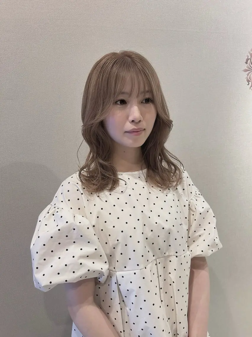 ミディアム ヘアカラー トリートメント 川村 夏のヘアスタイル
