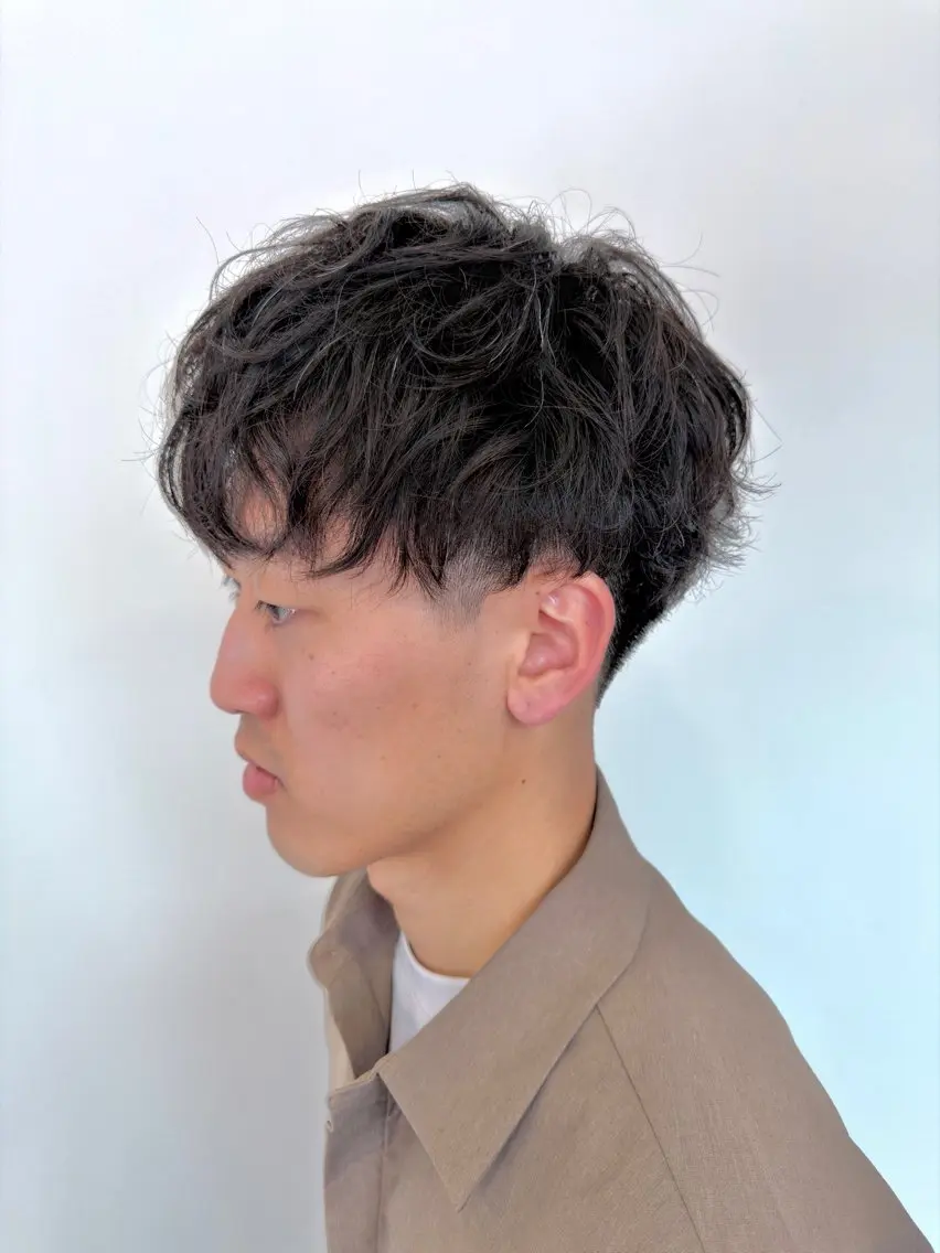 ショート パーマ メンズ メンズパーマ カット パーマ KOTKA 大山和希のヘアスタイル