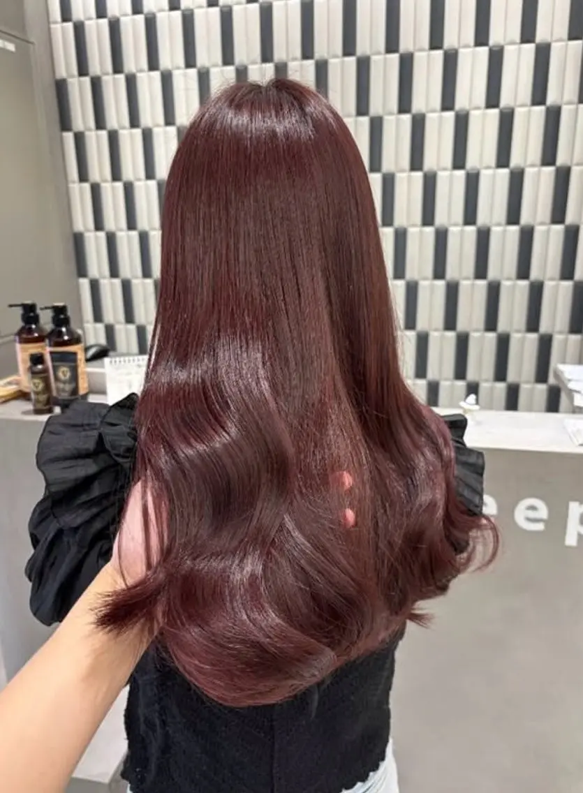 【ロング料金なし👌🏻】ダメージ軽減❕ブリーチなしダブルカラートリートメント+顔周りと毛先カット💇🏻♀️🤍の写真