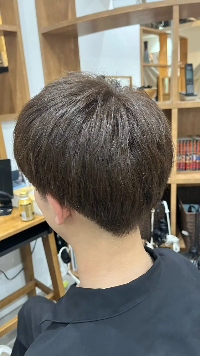 メンズ ヘアカラー トリートメント ヘッドスパ 栗原 きえ ／ダメージレスのヘアスタイル