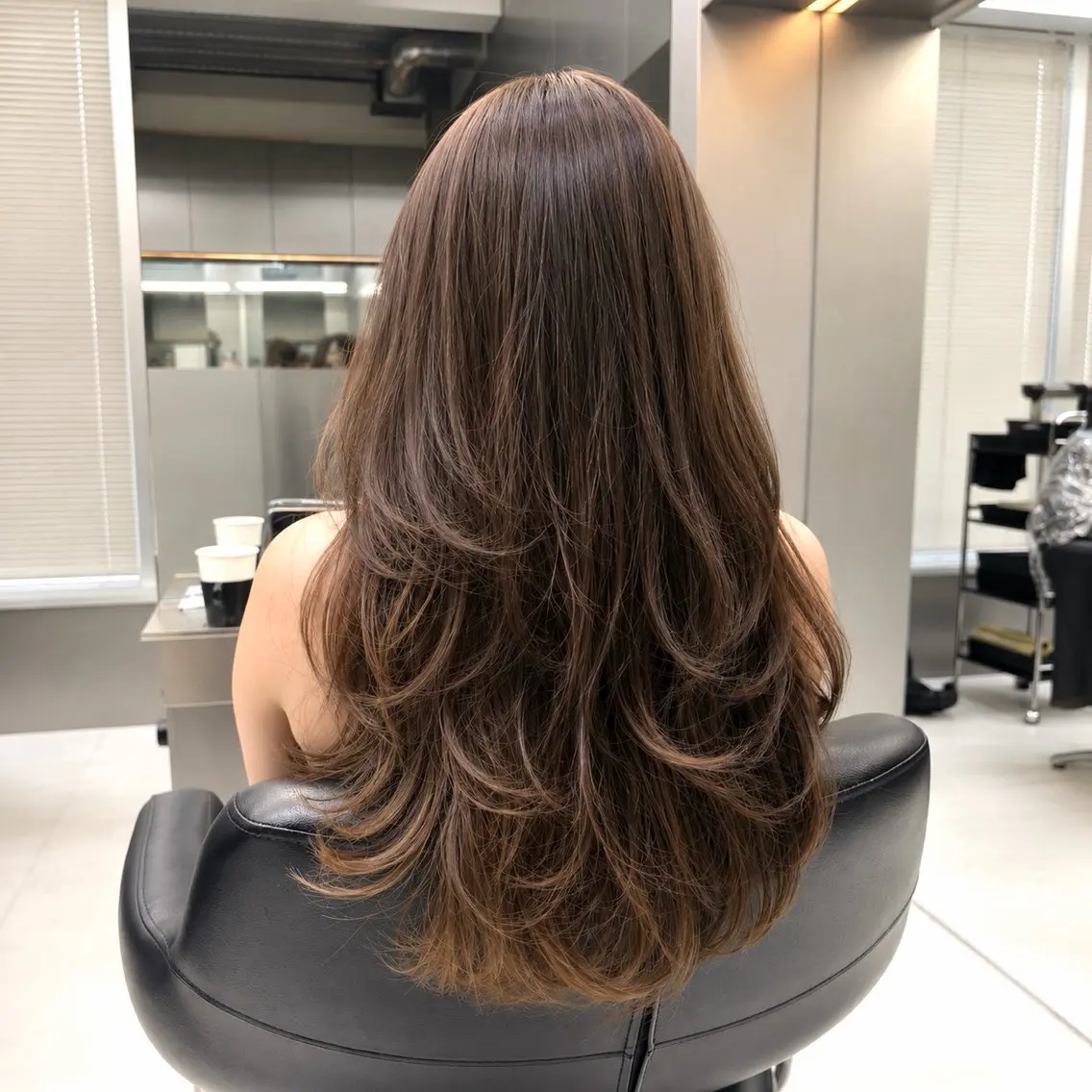 ロング カット ヘアカラー トリートメント 🫧バレイヤージュ/ ハイライト/ミズキのヘアスタイル