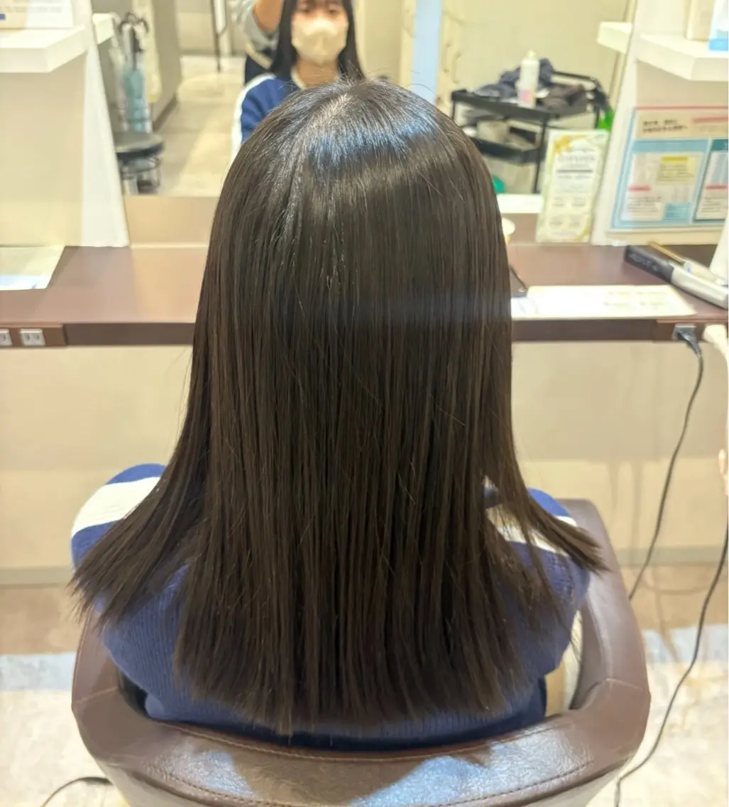 ロング 縮毛矯正 カット 縮毛矯正 山下ちひろ/似合わせ /髪質改善/縮毛矯正のヘアスタイル