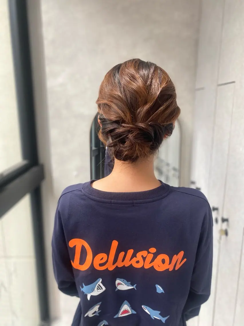 ミディアム ヘアアレンジ カット 🫧ナツキ🌤️ カットモデル募集中のヘアスタイル