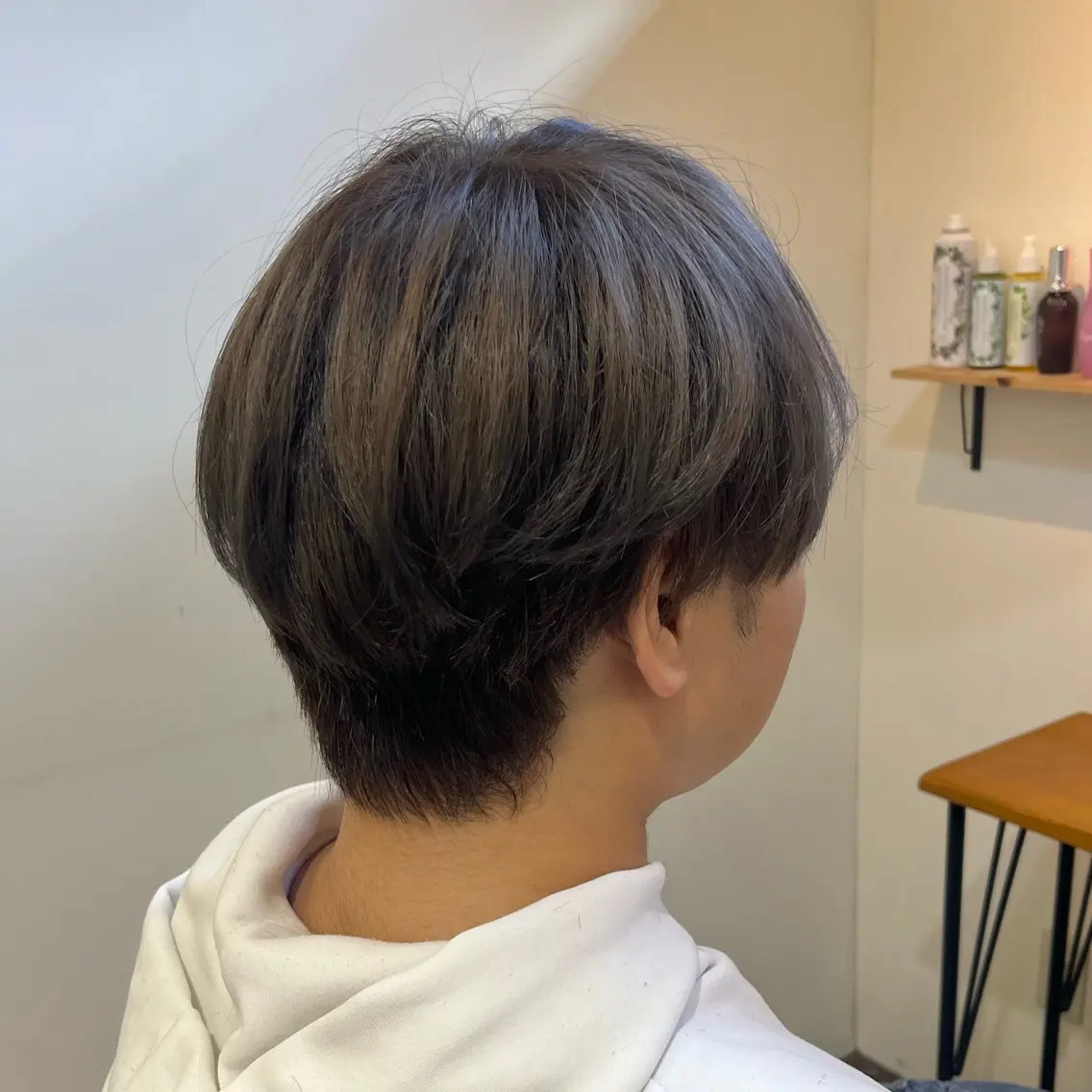 カラー メンズ グレージュ kurel_ komakiのヘアスタイル