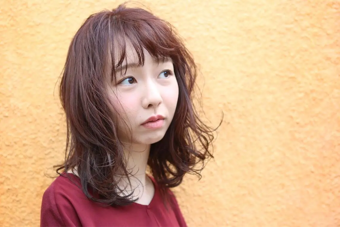 セミロング カラー パーマ 髪質改善🥇津田 【自由が丘】【美髪】のヘアスタイル