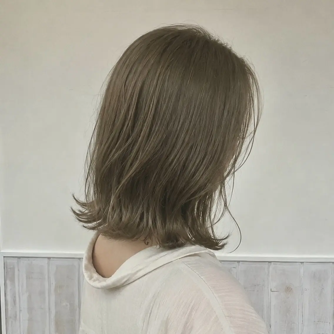ミディアム カラー ヘアカラー YUMEKA🩶/ 透明感カラー🥣のヘアスタイル