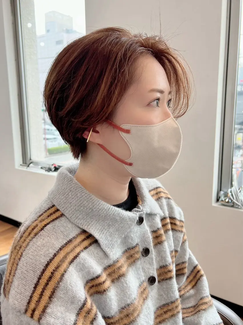 ショート カラー ❤️Mimi/non ワンカラー❤️のヘアスタイル