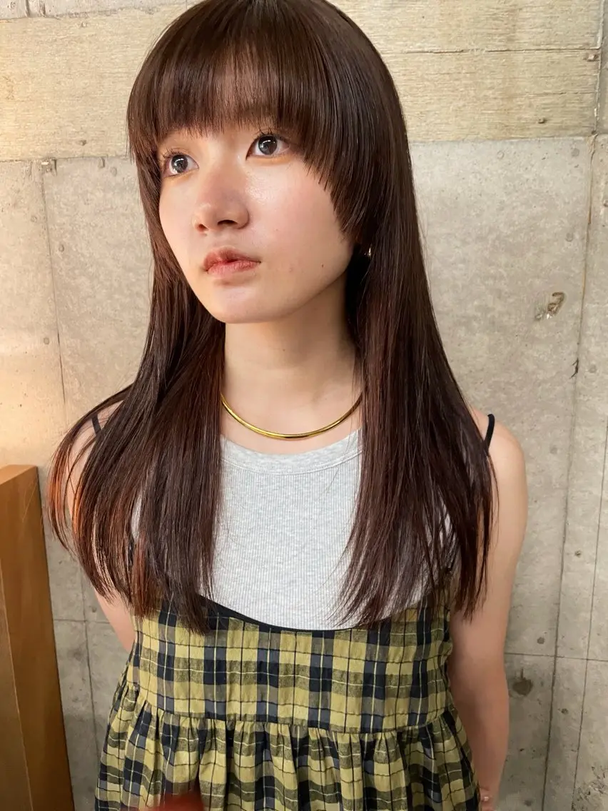 カラー ヘアカラー chisato☁️ カットカラーモデルのヘアスタイル