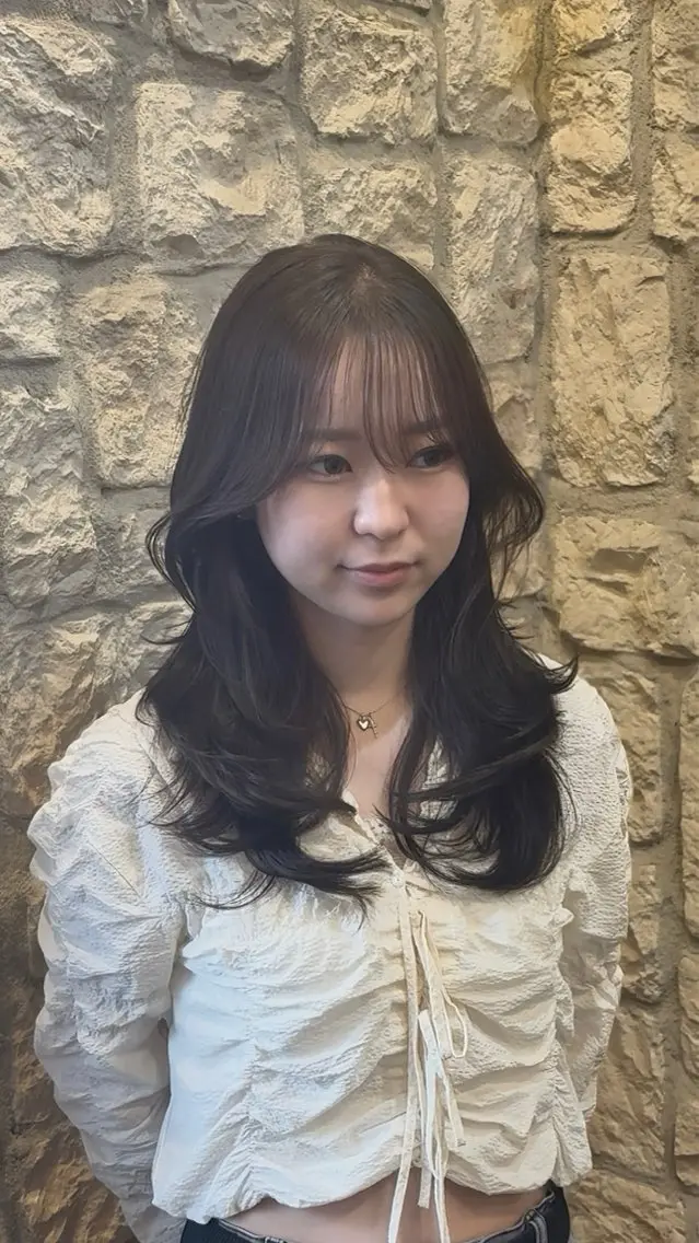 ロング カラー 町田/レイヤーカット ハッシュカット/八木のヘアスタイル