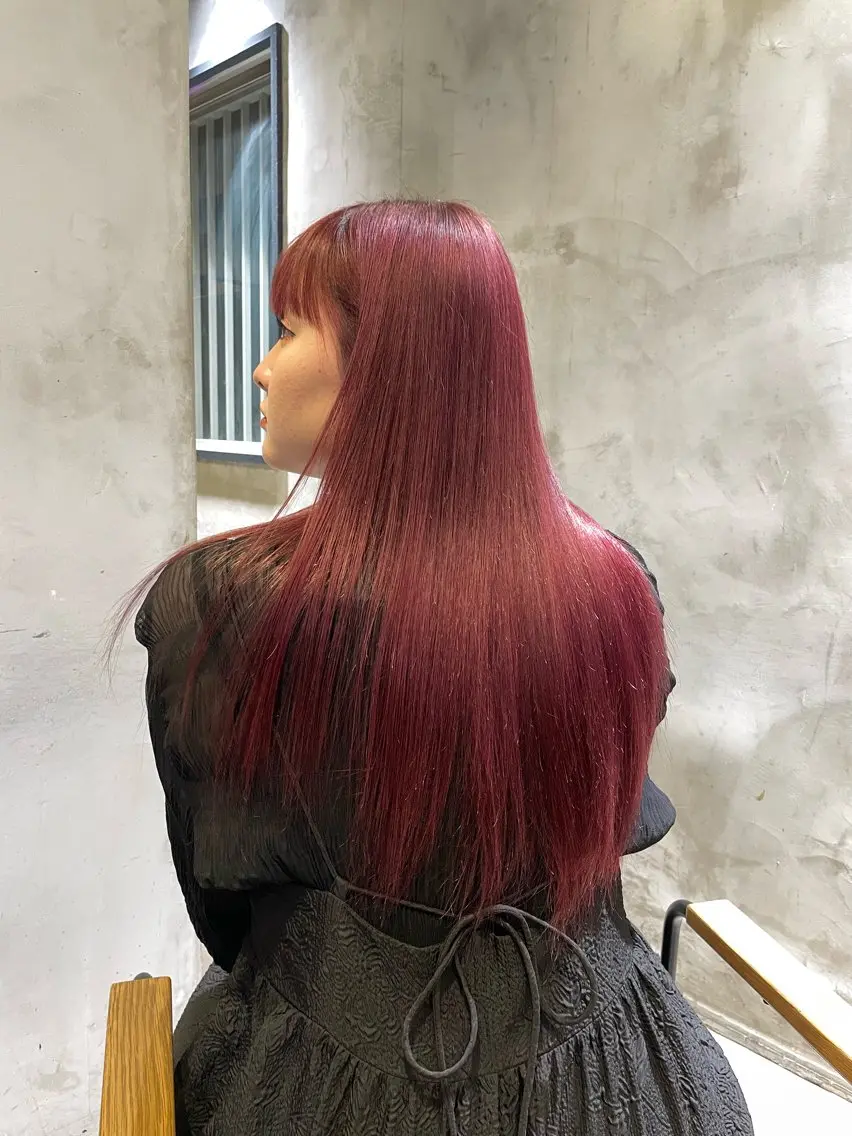ロング カラー ❤︎韓国レイヤ ー❤︎/saraのヘアスタイル