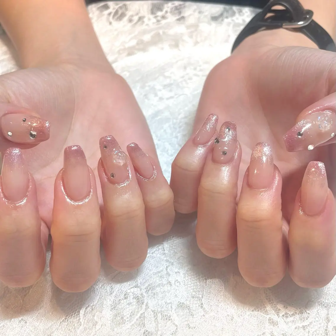 ネイル ジェルネイル マグネットネイル ハンドネイル Nail ヌシん家 AKANEのネイルデザイン